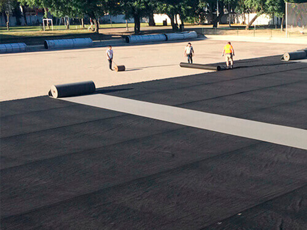 Geotextil No Tejido en Cancha de Hockey Sintética